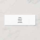 かわいいヴィンテージキツネレトロクリスマスシーン スキニー名刺 (裏面)