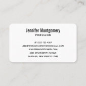 かわいいヴィンテージキツネレトロクリスマスシーン 名刺 (裏面)