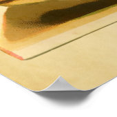 かわいいヴィンテージキャットティーカップ ポスター (角)