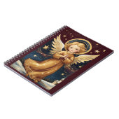 かわいいヴィンテージクリスマスエンジェル ノートブック (左側)