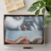 かわいいヴィンテージクリスマスガール 薄葉紙 (ギフト)