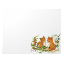 かわいいヴィンテージクリスマスキツネ