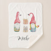 かわいいヴィンテージクリスマスギフト格言 シェルパブランケット (正面)