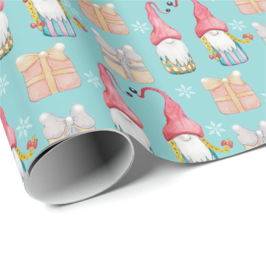 かわいいヴィンテージクリスマスギフト格言 ラッピングペーパー (ロールコーナー)