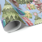 かわいいヴィンテージクリスマスクオッカ ラッピングペーパー (ロールコーナー)
