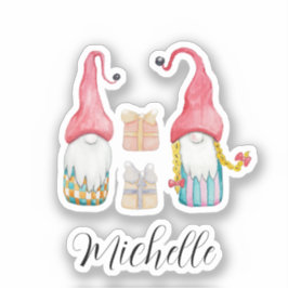 かわいいヴィンテージクリスマスプレゼント格言 シール