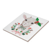 かわいいヴィンテージクリスマスベビーヤギ – Joy タイル (側面)