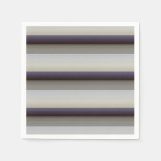 かわいいヴィンテージグレイストライプブルー スタンダードカクテルナプキン (正面)