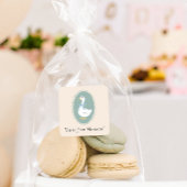 かわいいヴィンテージグースベイビーシャワーステッカー スクエアシール