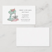 かわいいヴィンテージケーキミキサーベーカリー名刺 名刺 (正面/裏面)