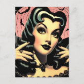 かわいいヴィンテージゴシックのピンアップ ポストカード (正面)