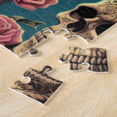 かわいいヴィンテージゴシックガール ジグソーパズル (側面)