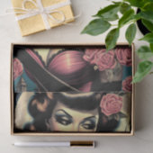 かわいいヴィンテージゴシックガール 薄葉紙 (ギフト)