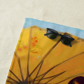 かわいいヴィンテージサマーピンアップ ビーチタオル (インサイチュ)