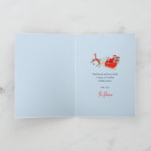 かわいいヴィンテージサンタクリスマスノルディックビレッジ シーズンカード (内部)