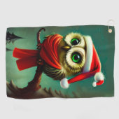 かわいいヴィンテージサンタクロウクリスマス ゴルフタオル (横)