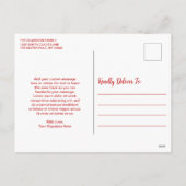 かわいいヴィンテージサンタクロース シーズンポストカード (裏面)