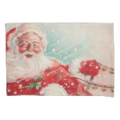 かわいいヴィンテージサンタクロース 枕カバー (正面)