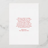 かわいいヴィンテージサンタクロース 箔シーズンカード (裏面)