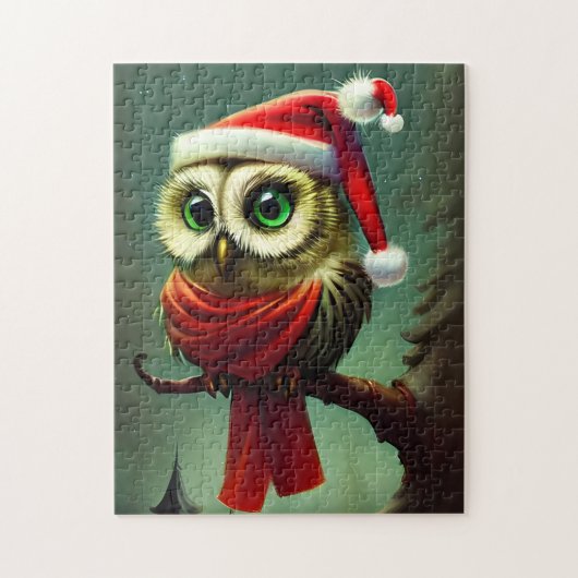 かわいいヴィンテージサンタフクロムクリスマスホリデー ジグソーパズル (縦)