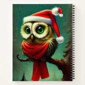 かわいいヴィンテージサンタフクロムクリスマスホリデー ノートブック (裏面)