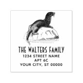 かわいいヴィンテージシーオッターネーム差出人住所 セルフインキングスタンプ (デザイン)