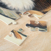 かわいいヴィンテージシーズー(犬)ツ絵画ズ ジグソーパズル (側面)