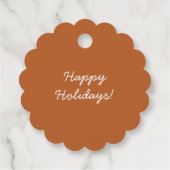 かわいいヴィンテージジンジャーブレッドクッキーマンメッセージカード フェイバータグ (裏面)