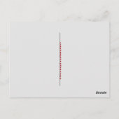 かわいいヴィンテージスコッチドグバレンタイン ポストカード (裏面)