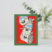 かわいいヴィンテージスコッチドッグ シーズンポストカード (スタンド正面)