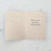 かわいいヴィンテージスコットランド犬のご挨拶 シーズンカード (内部)