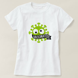 かわいいヴィンテージスタイルが予防接種を受けたTシャツ Tシャツ