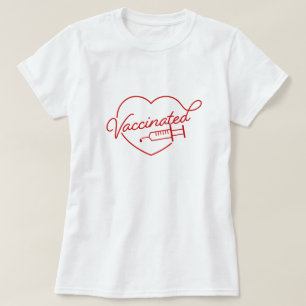 かわいいヴィンテージスタイルが予防接種を受けたTシャツ Tシャツ