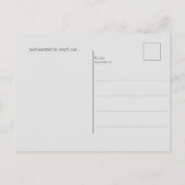 かわいいヴィンテージスタイルバニーハガキ ポストカード (裏面)