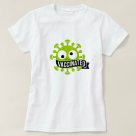 かわいいヴィンテージスタイル予防接種Tシャツ Tシャツ