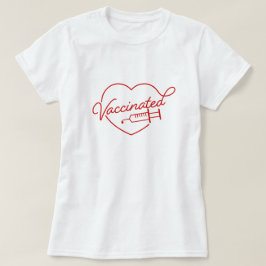 かわいいヴィンテージスタイル予防接種Tシャツ Tシャツ