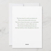 かわいいヴィンテージセントパトリックの日ビーグルアップ シーズンカード (裏面)