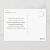 かわいいヴィンテージセントパトリックの日ビーグルアップ ポストカード (裏面)