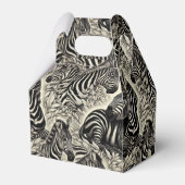 かわいいヴィンテージゼブラパターン フェイバーボックス (裏面サイド)