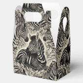 かわいいヴィンテージゼブラパターン フェイバーボックス (オープン)