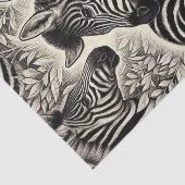 かわいいヴィンテージゼブラパターン 薄葉紙 (詳細)