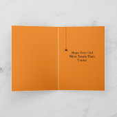 かわいいヴィンテージタイプライターハッピーハローウィンカード カード (内部)