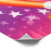 かわいいヴィンテージチアリーダー ポスター (角)