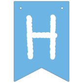 かわいいヴィンテージテディベアスカイライターハッピーバースデー バンティングフラッグ (第2の旗)