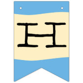 かわいいヴィンテージテディベアパイロットハッピーバースデー バンティングフラッグ (第2の旗)