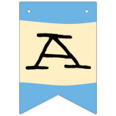 かわいいヴィンテージテディベアパイロットハッピーバースデー バンティングフラッグ (第3の旗)