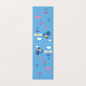 かわいいヴィンテージテディベアパイロットブルーギフトテーブルサイン (外部フラット)