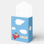 かわいいヴィンテージテディベアパイロットベビーシャワー フェイバーボックス (オープン)