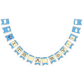 かわいいヴィンテージテディベアパイロットボーイベビーシャワー バンティングフラッグ (全)