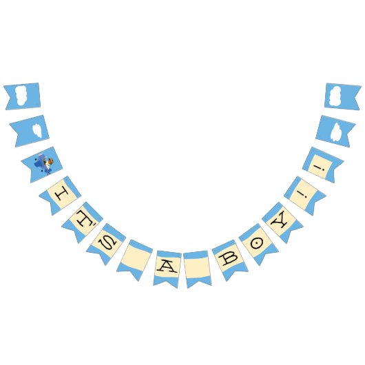 かわいいヴィンテージテディベアパイロットボーイベビーシャワー バンティングフラッグ (全)